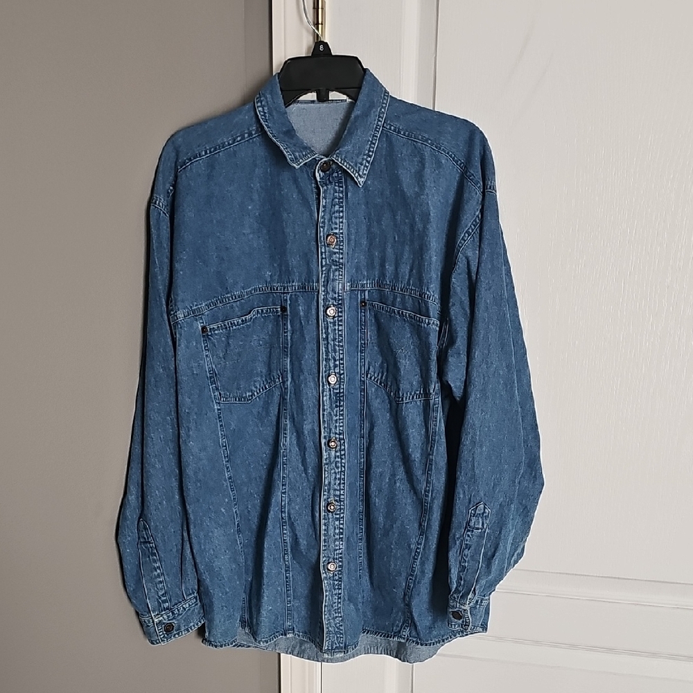 Bugle Boy Men's Classic Blue Shirt Jacket
